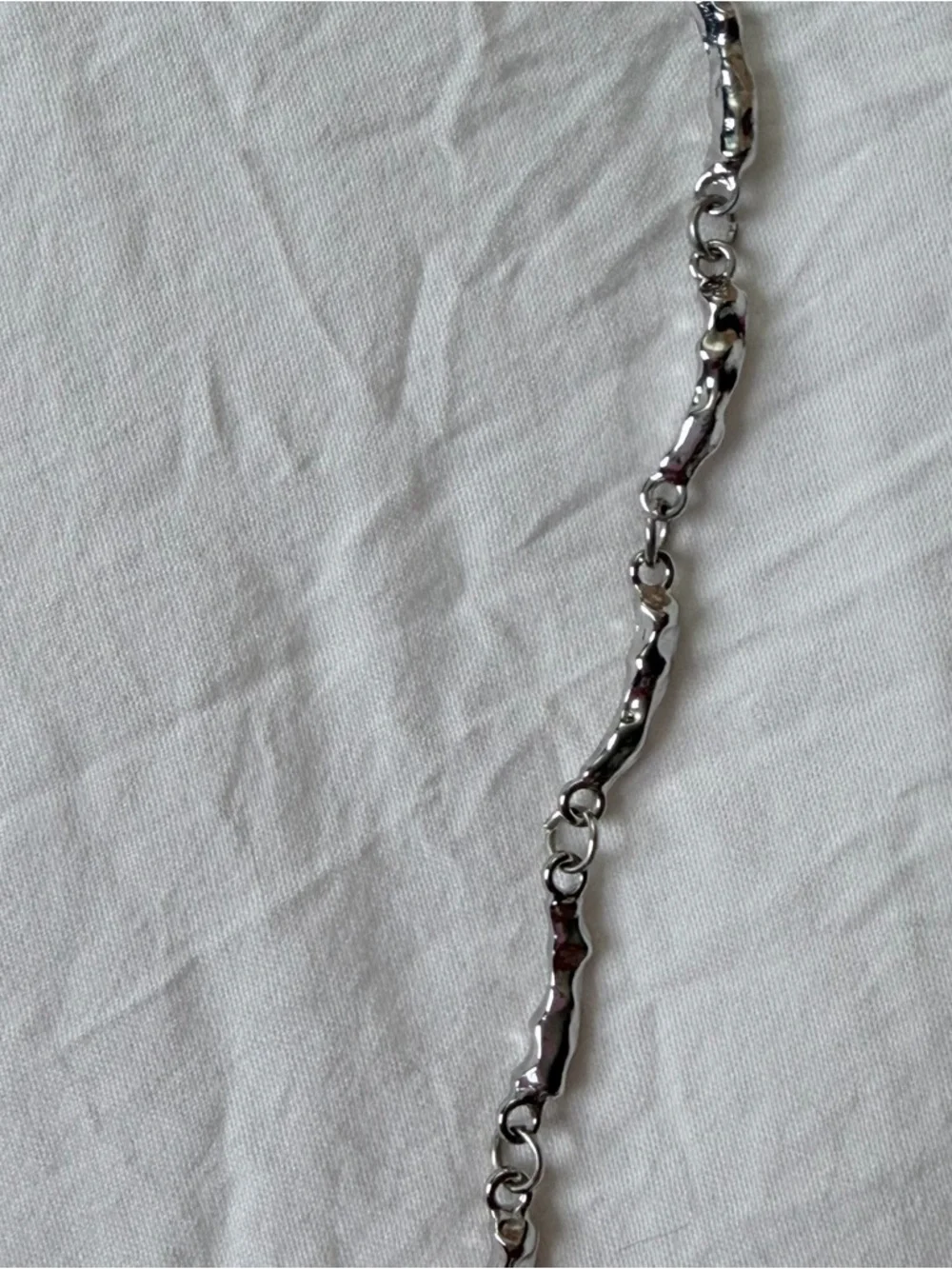 Brand New Y2K Magic Fairytale Silver White Diamond Heart Pendant 18” Necklace